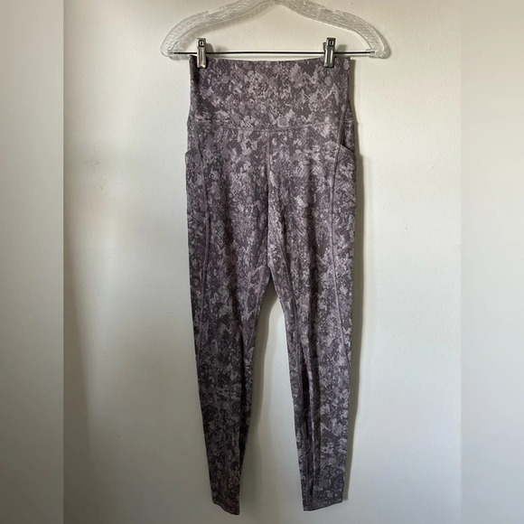 Lululemon Lilac  Floral Leggings - Picture 1 of 5